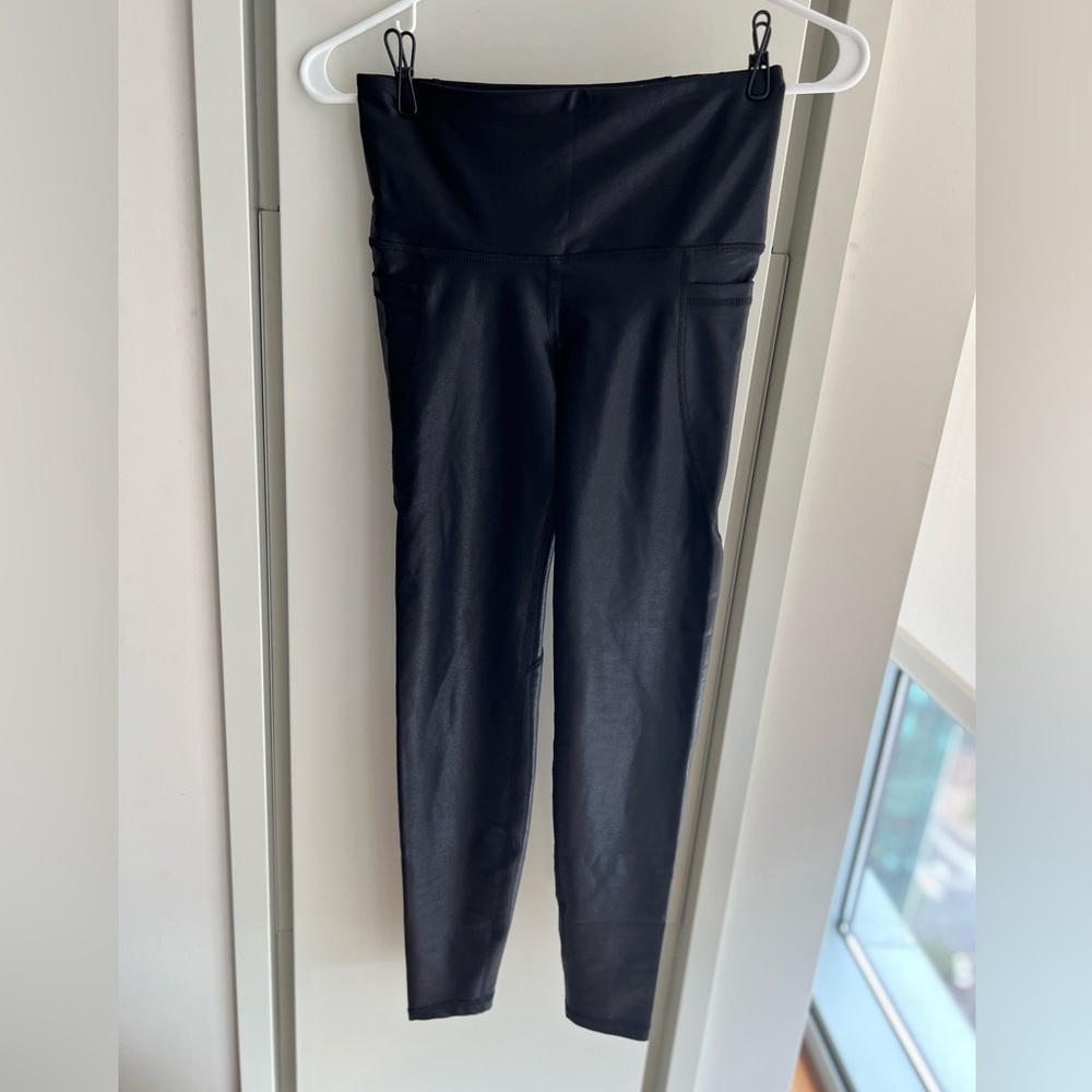 Black Faux Leather Leggings